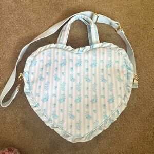 Stoney Clover Lane High Tea ruffle heart tote.